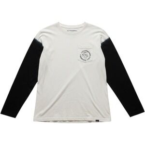 Lost Shirt Mens Large White Lost Surfboards Pocket Graphic Long Sleeve Tee